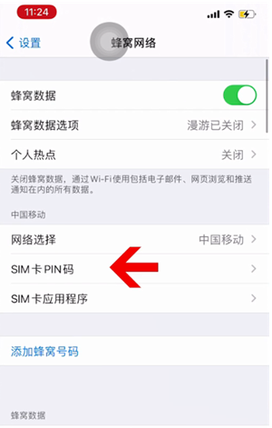 富锦苹果14维修网分享如何给iPhone14的SIM卡设置密码 