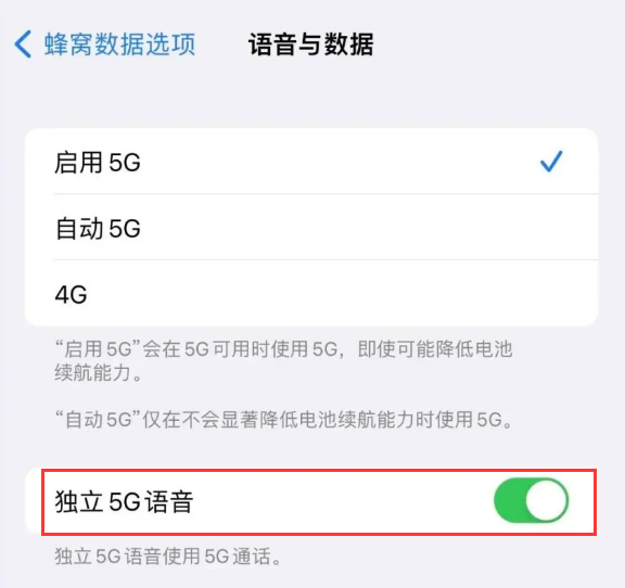 富锦苹果14维修分享iPhone 14 Pro如何开启VoNR 